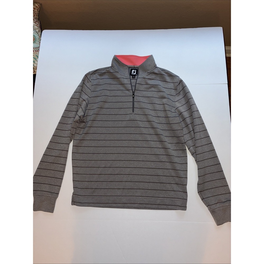 Footjoy Men's quarter zip medium Great Condition.  Golf Preppy!
